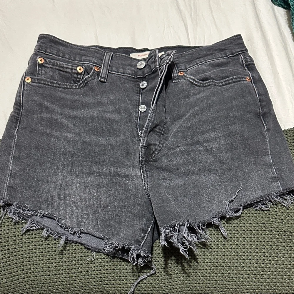 Levi’s wedgie denim shorts